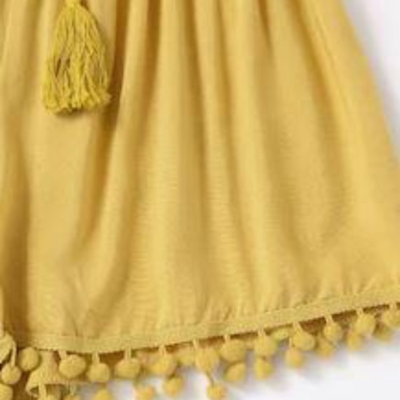 Yellow pompom shorts - Picture 2 of 4
